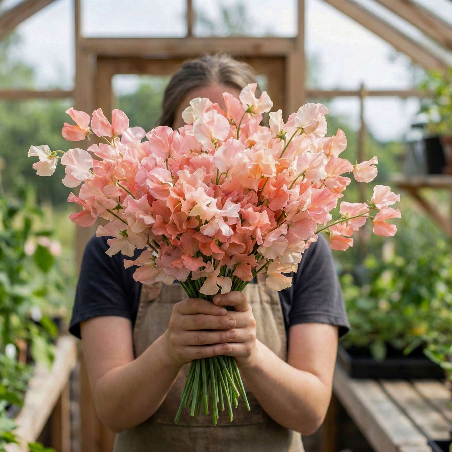 Pronkerwt 'Spring Sunshine Peach' (zaden)